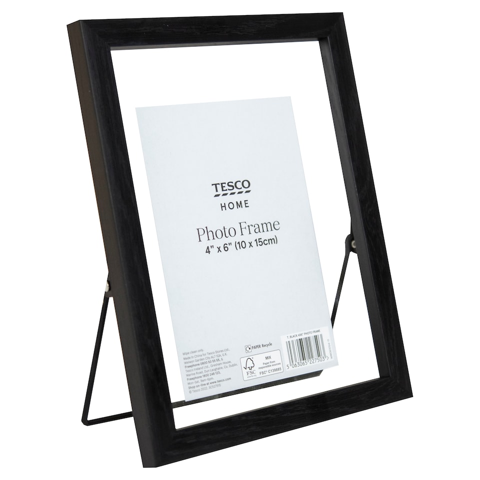 F&F Home Black 4x6" Photo Frame