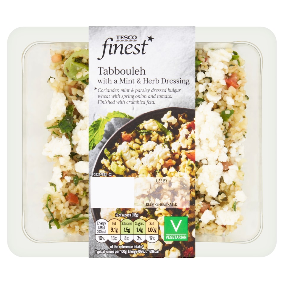 Tesco Finest Tabbouleh with Mint & Herb Dressing 235g