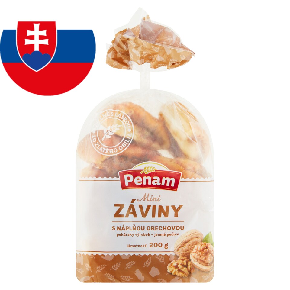 Penam Mini záviny s náplňou orechovou 200 g
