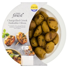 Tesco Finest Chargrilled Greek Halkidiki Olives 145g