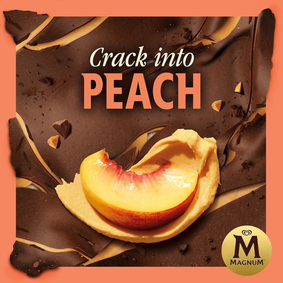 image 1 of Magnum Signature Peach Ice Cream Sticks 3 x 90ml