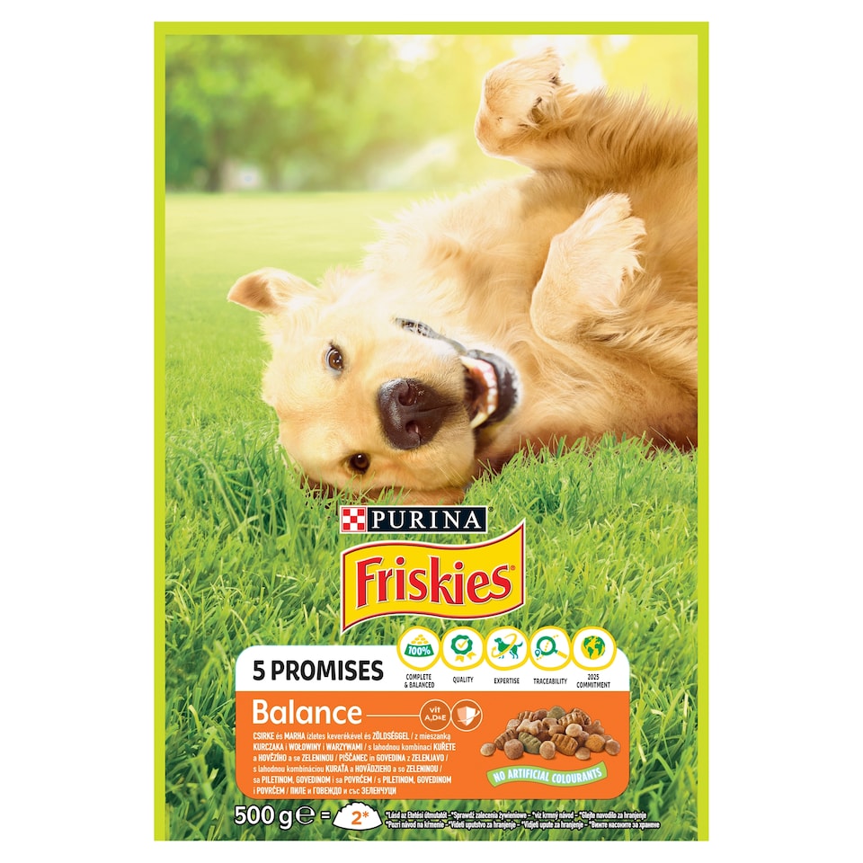 image 1 of Friskies® Balance with a Delicious Combination of Chicken and Beef and with Vegetables 500g