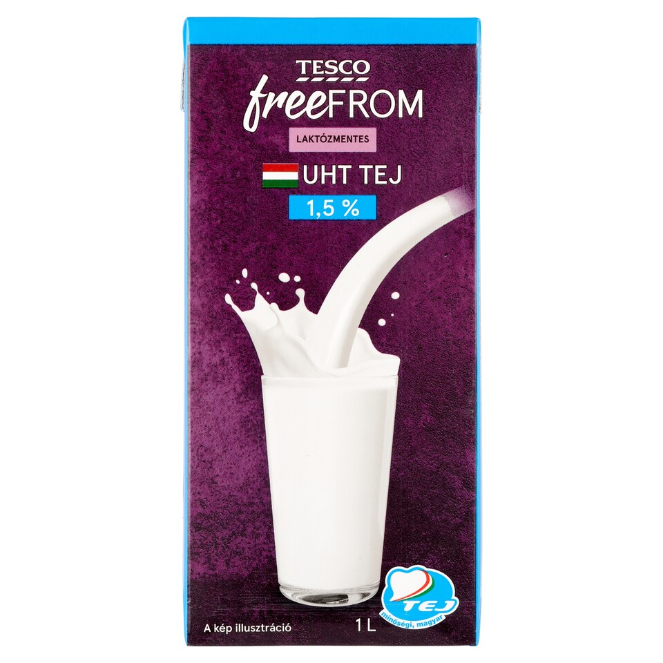 Tesco Free From UHT laktózmentes zsírszegény tej 1,5 % 1 l