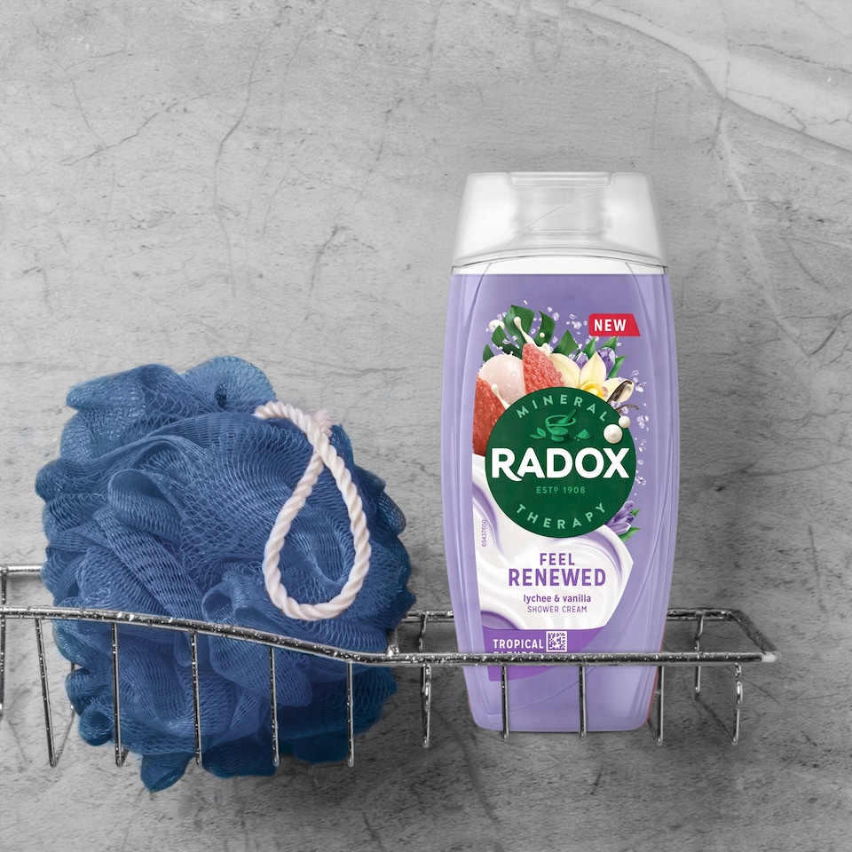 image 1 of Radox Mineral Therapy Feel Renewed Lychee & Vanilla Body Wash Shower Cream 225 ml