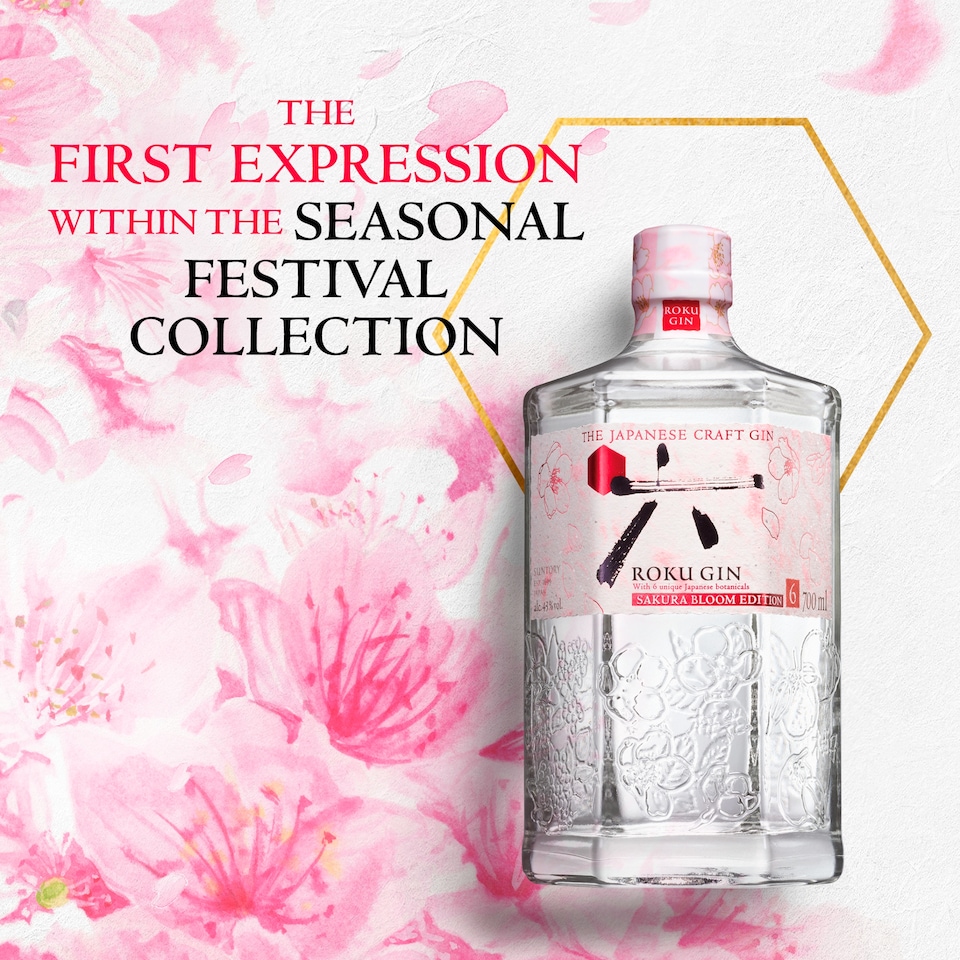 image 1 of Roku Sakura Bloom Gin 700ml