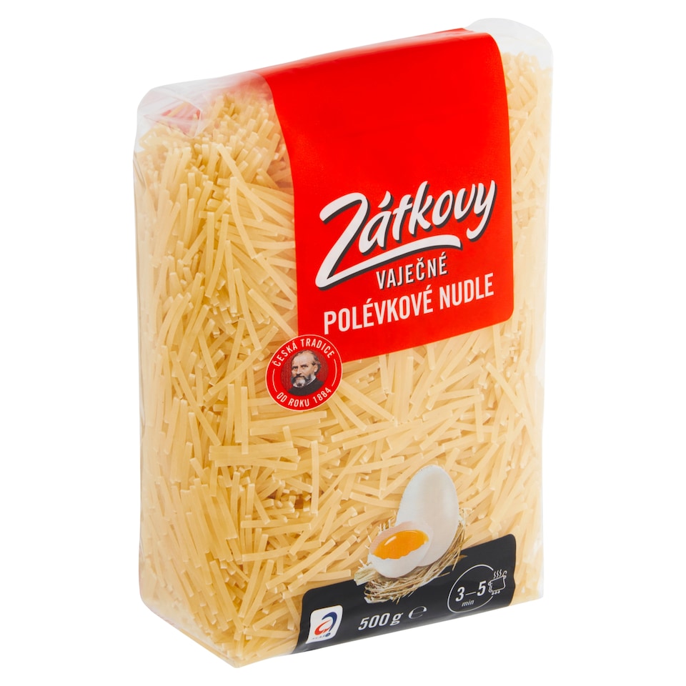 Zátkovy Vaječné Polévkové nudle 500g