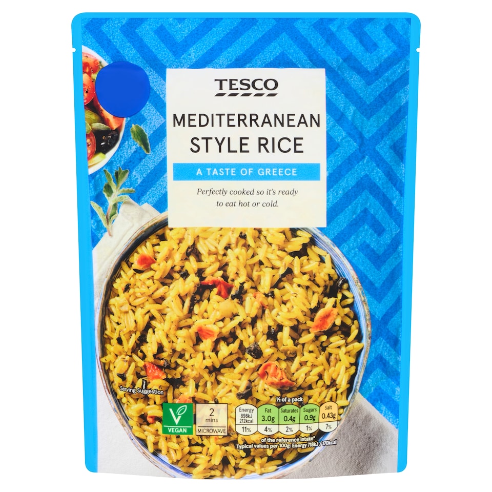 Tesco Mediterranean Style Rice 250g