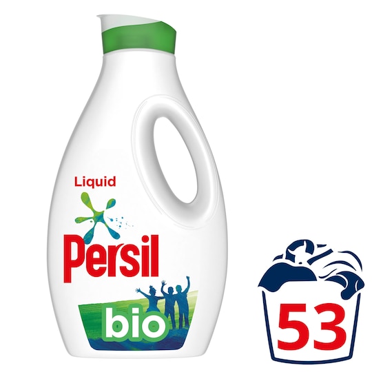 Persil Biological Laundry Detergent Liquid 53W 1431Ml Tesco Groceries