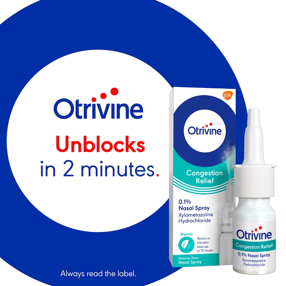 image 1 of Otrivine Congestion Relief Nasal Spray - Metered Dose 10ml
