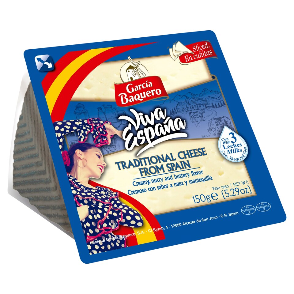 García Baquero Viva España Sliced Ffatty Semi-Hard Cheese 150 g