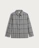 image 4 of F&F Boys Pure Cotton Check Print Long Sleeved Shirt in Grey