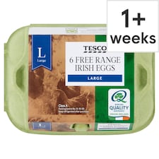 Tesco Free Range Eggs Large 6 Pack