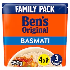 Bens Original Basmati Microwave Rice Family Pack 450g