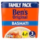 image 1 of Bens Original Basmati Microwave Rice Family Pack 450g