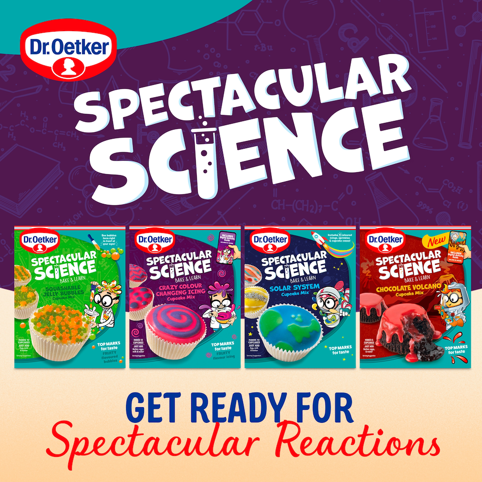 image 1 of Dr Oetker Spectacular Science Chocolate Cupcake Mix 330G