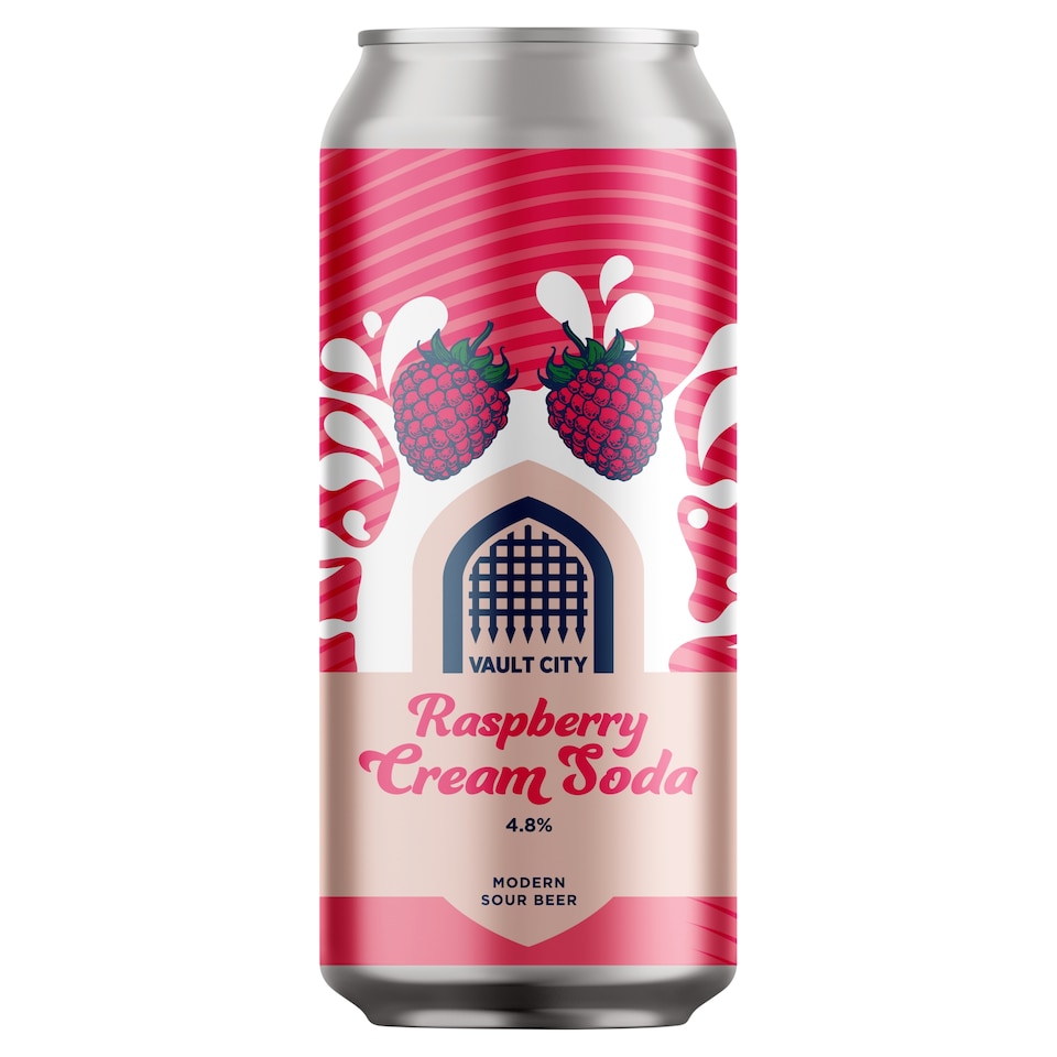 Vault City Raspberry Cream Soda 440ml