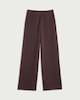 image 4 of F&F Textured Wide Leg Co-ord Trousers in Brown