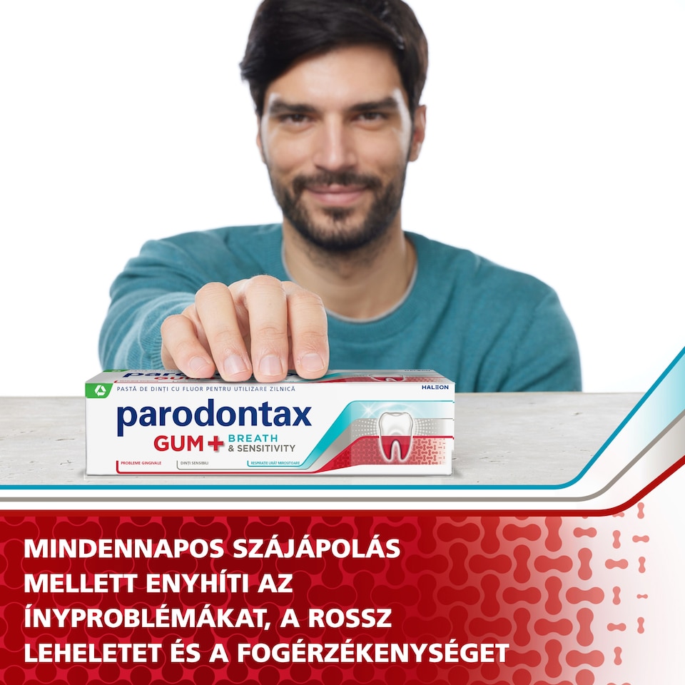 image 1 of Parodontax Gum + Breath & Sensitivity Fluoride Toothpaste 75 ml