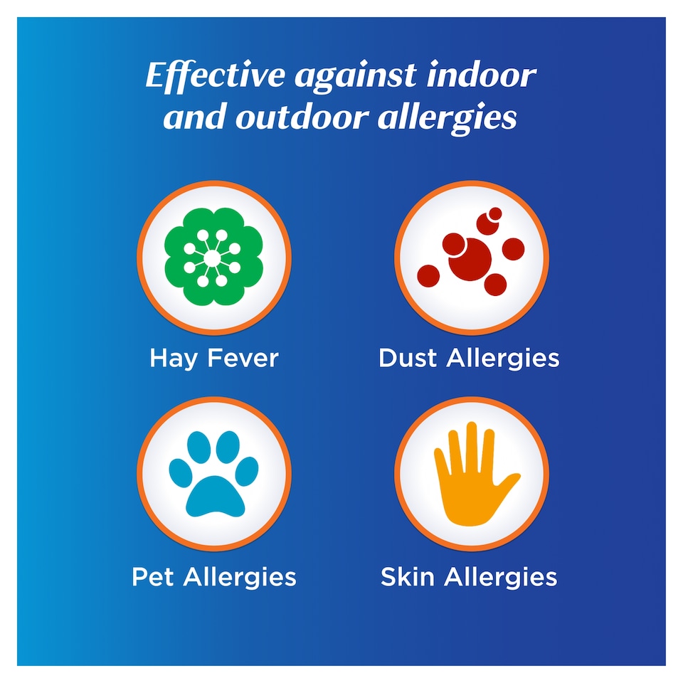 image 1 of Benadryl Allergy One A Day 10mg Long-Lasting Hayfever Relief 14 Tablet