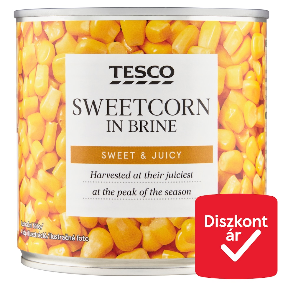 Tesco Sweetcorn in Brine 340 g