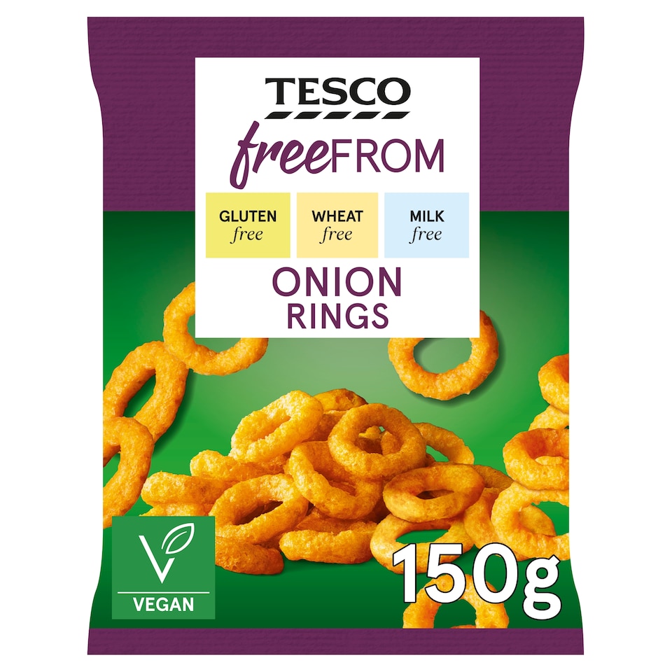 Tesco Free From Onion Maize Snack Rings 150g
