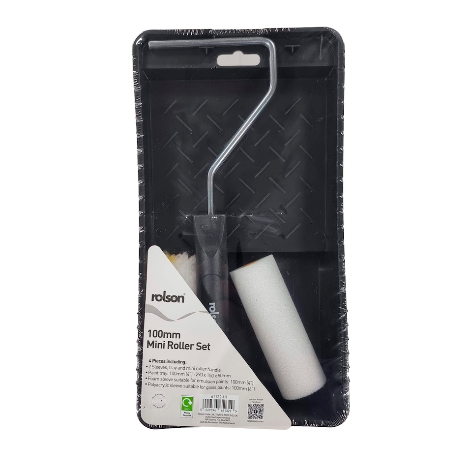 Rolson Mini Roller & Tray Set 4pc