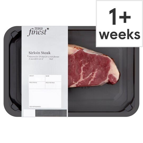 Tesco Finest 1 Pack Sirloin Steak Tesco Groceries