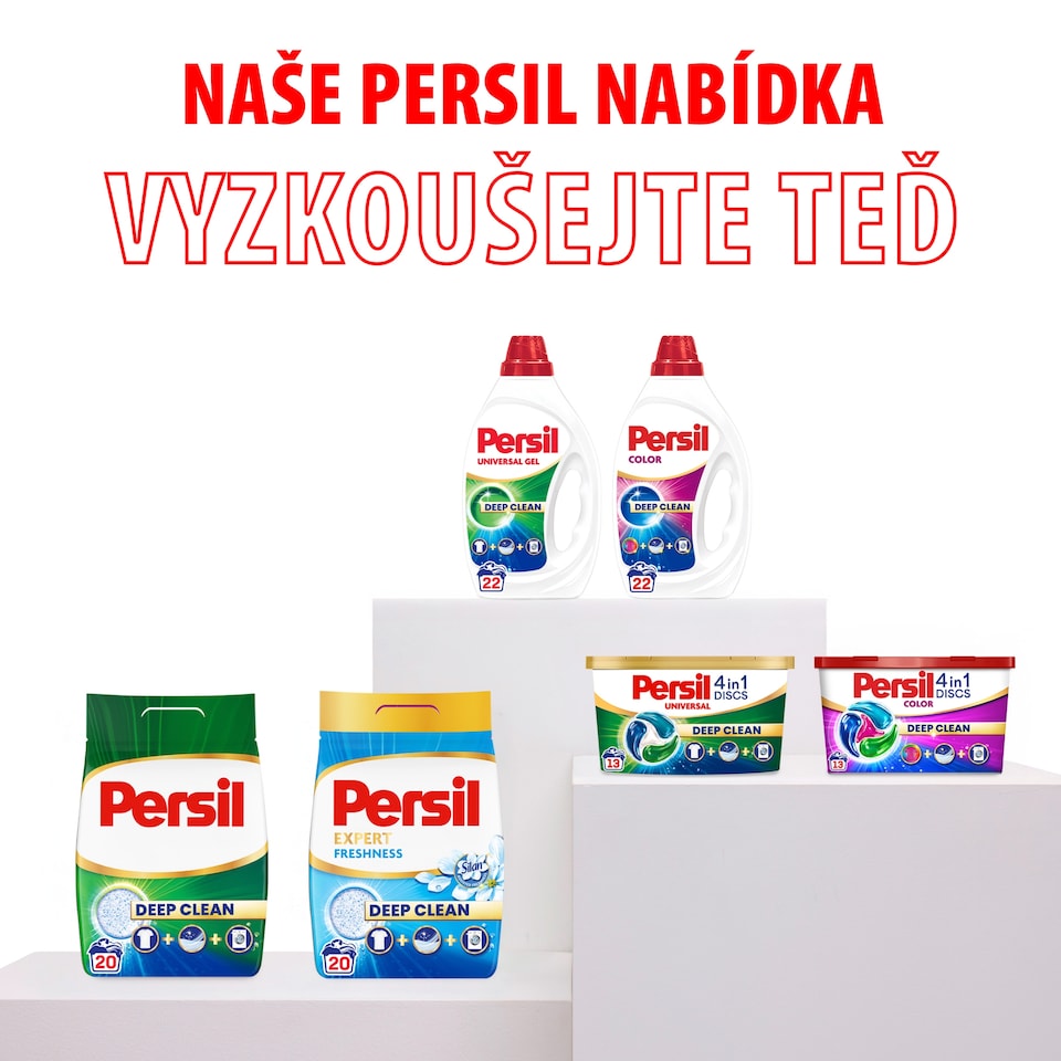 Obrázek 1 pro produkt Persil Discs 4in1 Deep Clean Expert Sensitive přípravek pro praní prádla 54 praní 54 x 16,5g (891g)