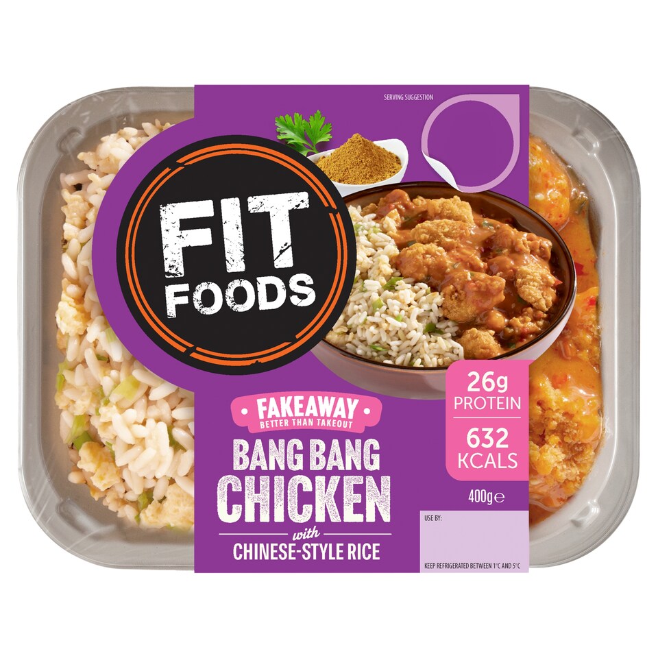 Fit Foods Bang Bang Chicken with Chinese Style Rice 400g
