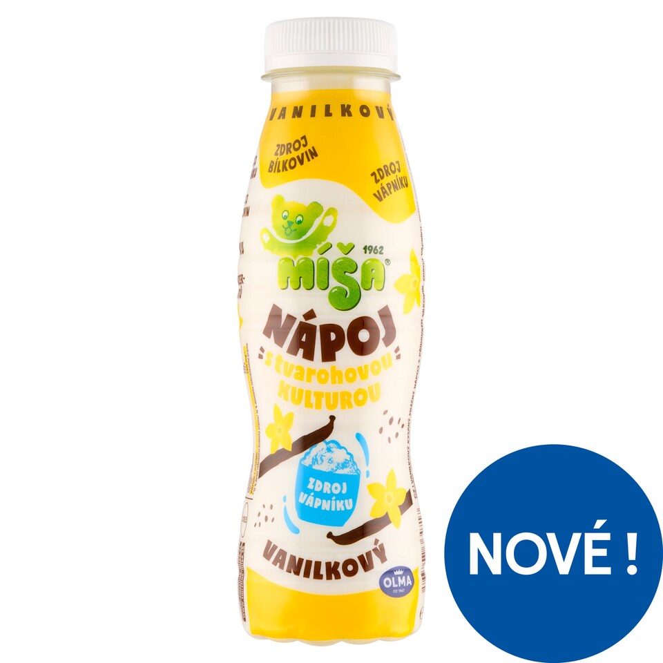Obrázek 1 pro produkt Olma Míša Nápoj s tvarohovou kulturou vanilkový 300g