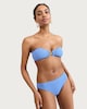 image 2 of F&F Textured Starfish Accent Non Wired Bikini Top in Blue
