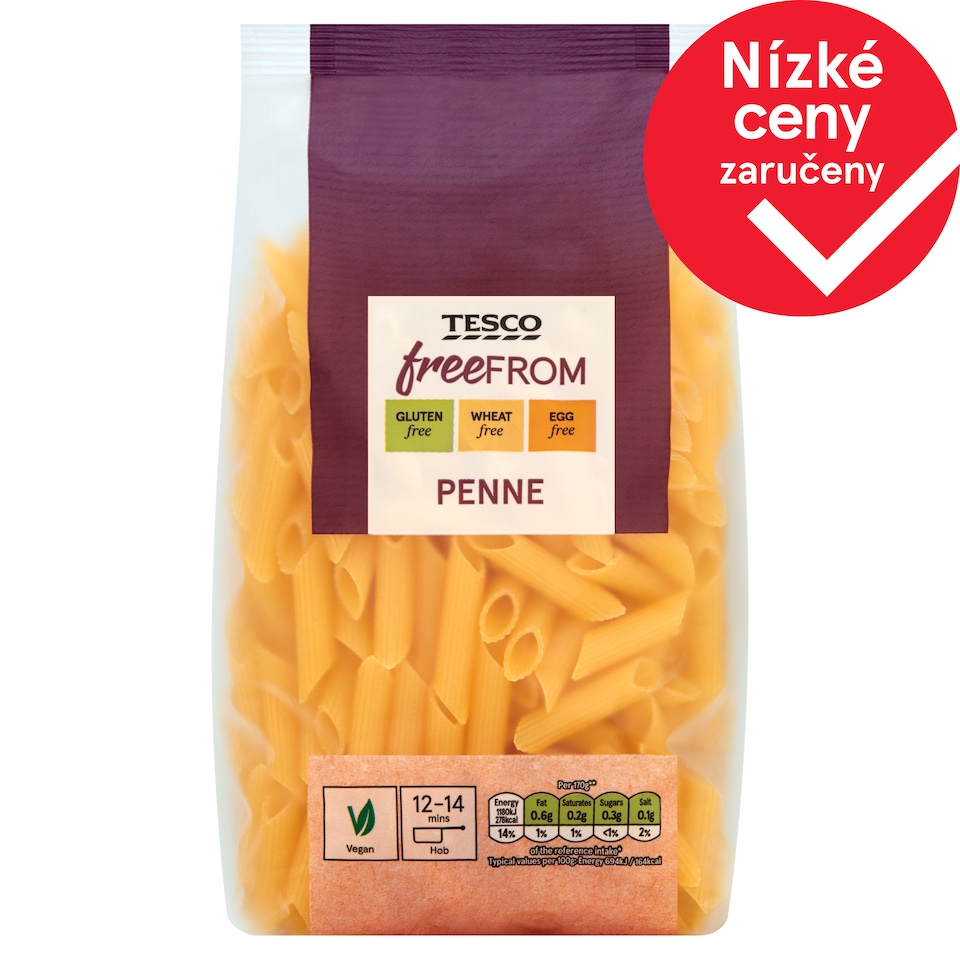 Tesco Free From Penne 500g