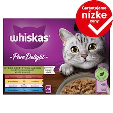 Whiskas Pure Delight 1+ výber kúskov v želé 12 x 85 g (1,02 kg)