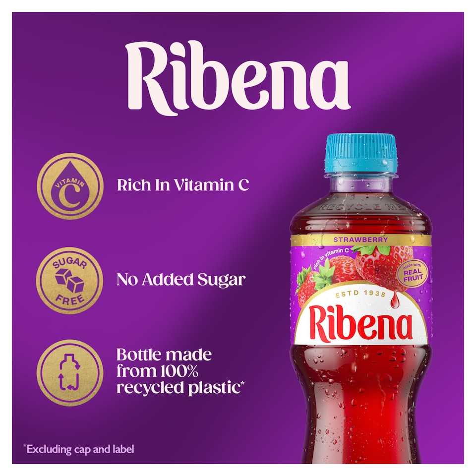 image 1 of Ribena Strawberry 500Ml