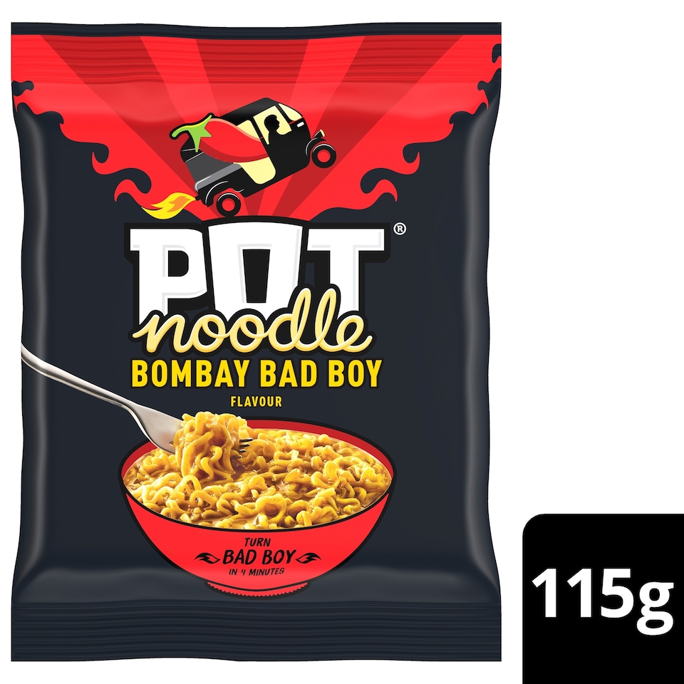 image 1 of Pot Noodle Bombay Badboy Instant Noodles 115g