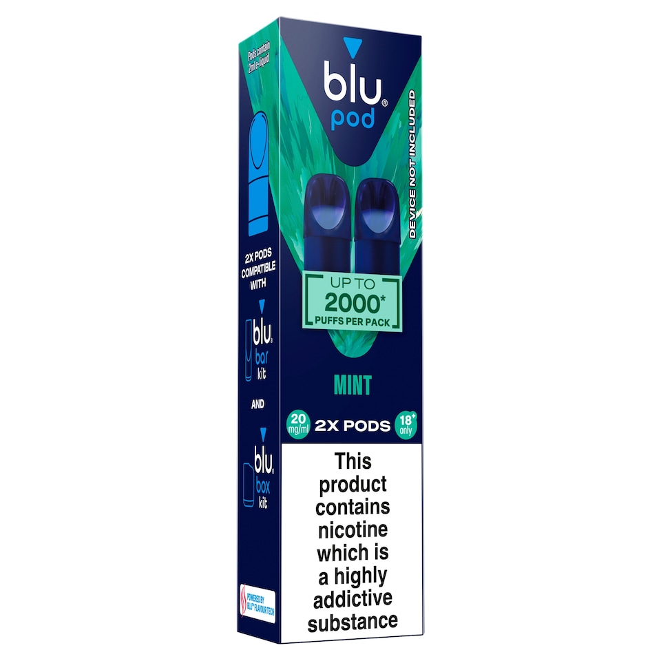 image 1 of blu Pod Mint 20mg/ml 2x 2ml