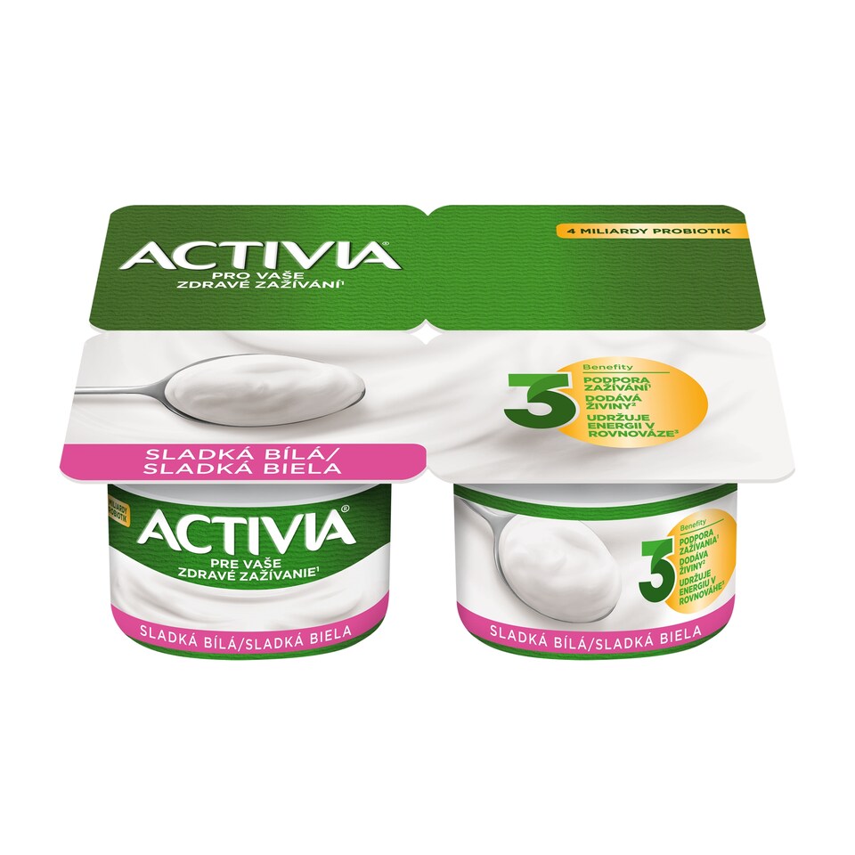 image 1 of ACTIVIA Sweet Plain 4x120g