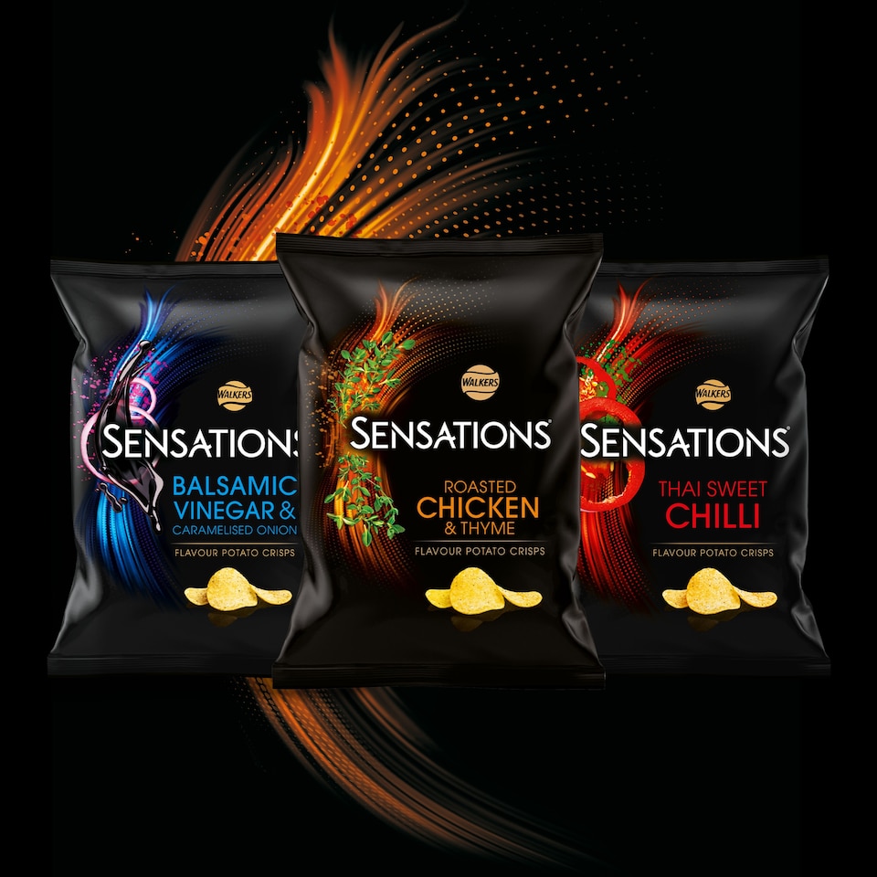 image 1 of Walkers Sensations Chicken & Thyme Grab Bag Crisps 40g