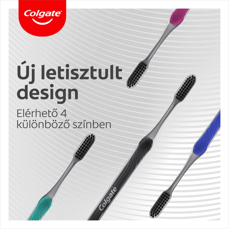 image 1 of Colgate Slim Soft Charcoal manual toothbrush 1 pc