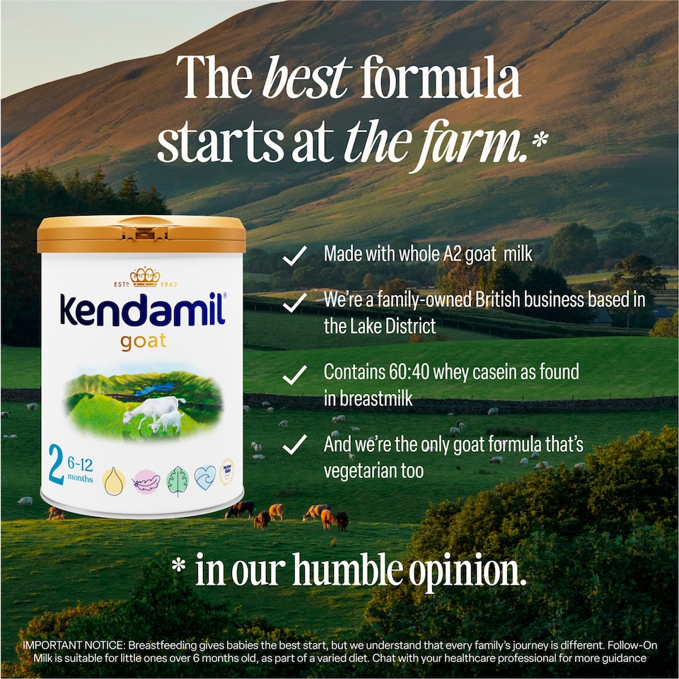 image 1 of Kendamil Goat Follow On Milk 2 From 6 To 12 Months 800G
