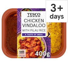 Tesco Chicken Vindaloo & Pilau Rice 400g