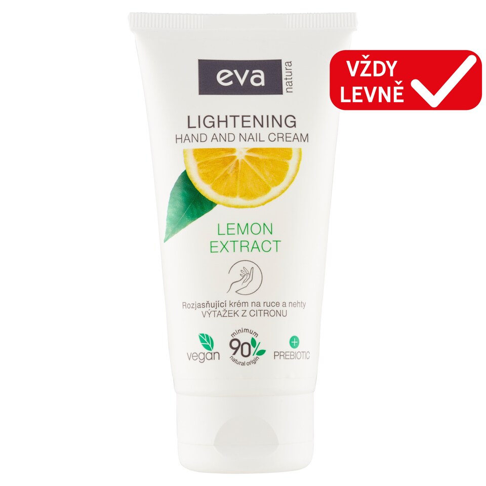 Eva Natura Rozjasňující krém na ruce a nehty výtažek z citronu 75ml