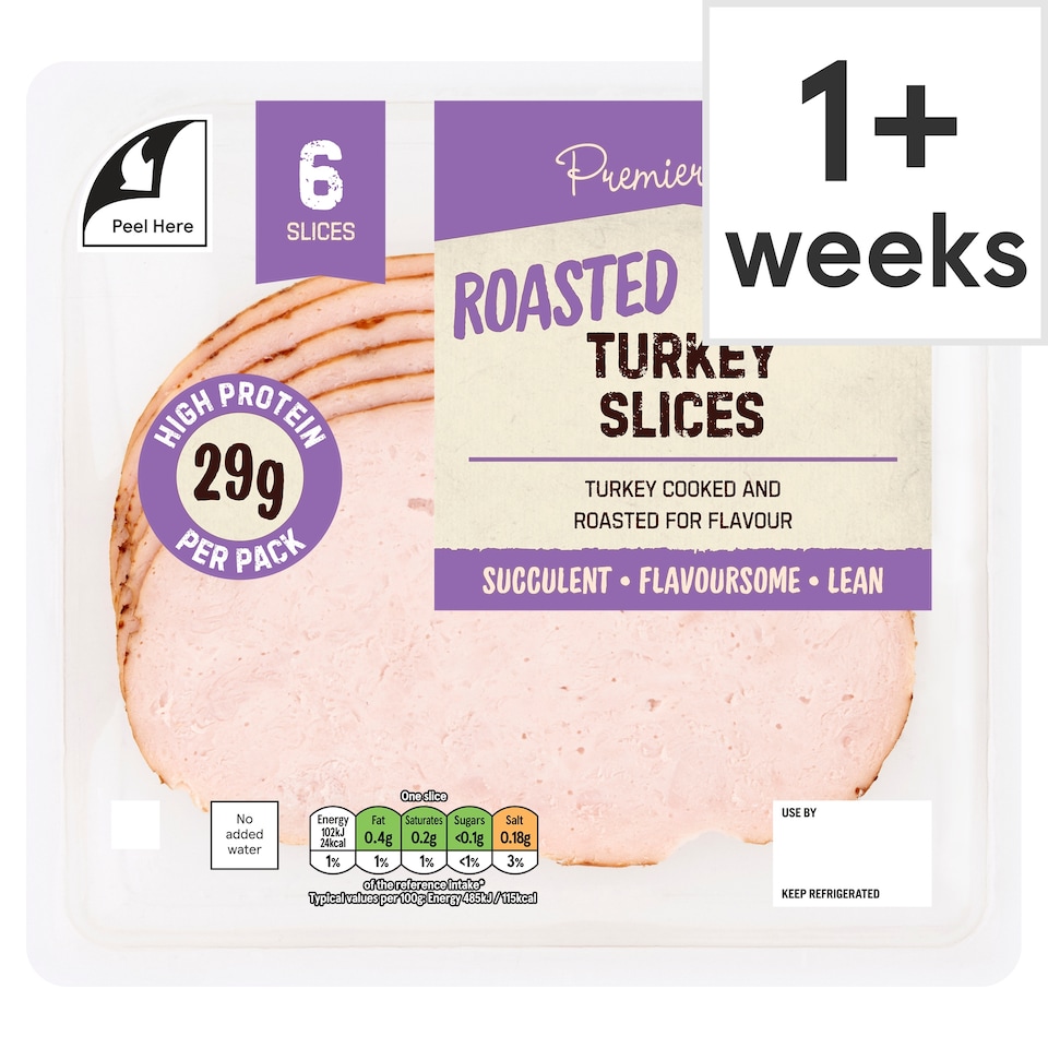 Premier Deli Roast Turkey Breast Slices 125g