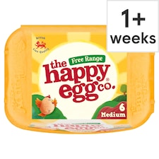 Happy Egg Free Range Eggs Medium 6 Pack