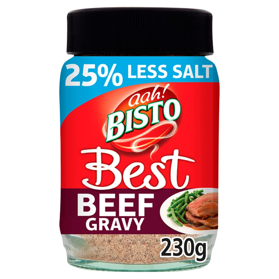 Bisto Best Beef Gravy Granules 25% Less Salt 230g