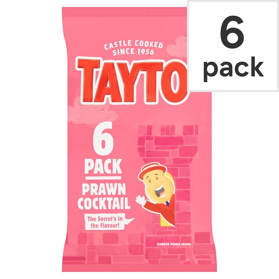 Tayto Prawn Cocktail Crisps 6 Pack
