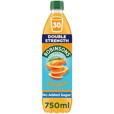 Robinsons Double Strength No Added Sugar Orange Squash 750ml