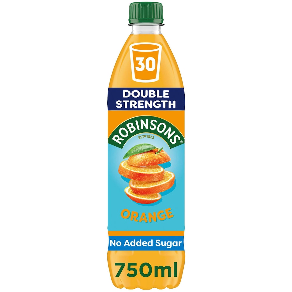 Robinsons Double Strength No Added Sugar Orange Squash 750ml