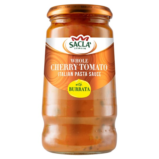 Sacla Whole Cherry Tomato & Burrata Pasta Sauce 350G