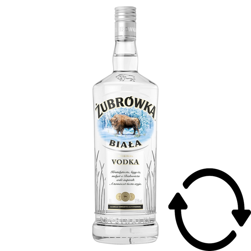 Żubrówka Biała Vodka 37,5% 1 l